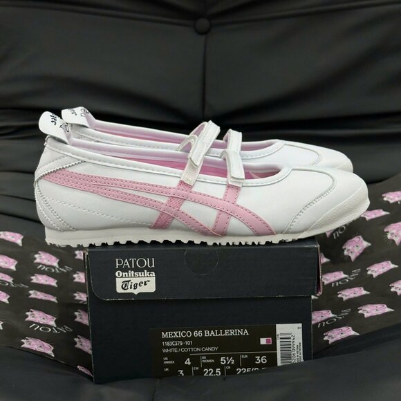 Onitsuka/Tiger x PATOU Mexico 66 Ballerina ‘White Cotton Candy’ - Picture 5 of 6